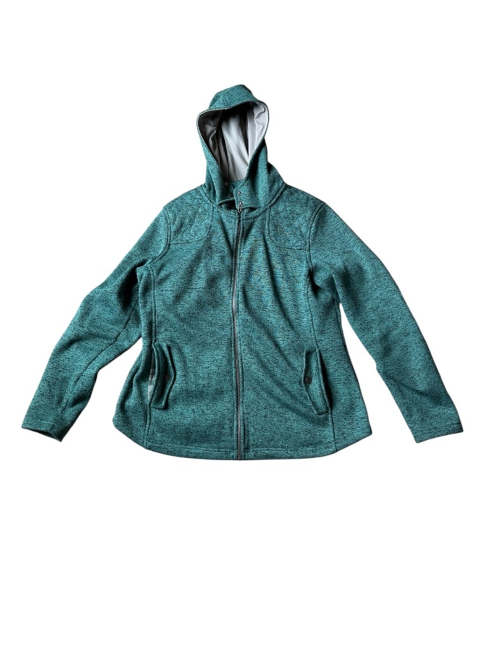 Natural Reflections women’s teal zip up jacket size XL